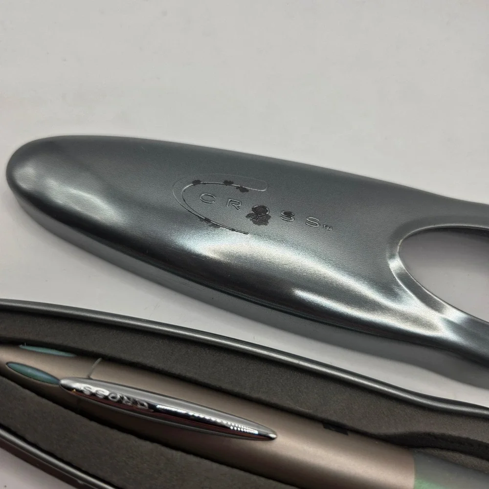 Cross Morph Ballpoint Pen Adjustable Grip Metallic Green with Case branded